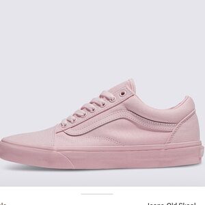 Vans Pink Canvas Sneakers Low-Top Casual